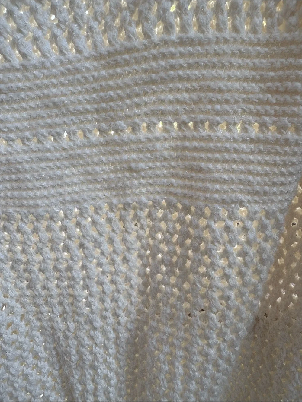 Abercrombie Crochet Maxi Dress Cream Medium